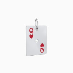 large queen of hearts playing card