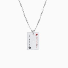 Joker deals chain pendant