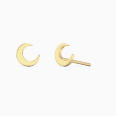 Crescent sale moon studs