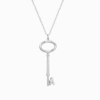 Skeleton Key pendant in sterling silver