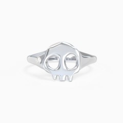 Stone hot sale skull ring